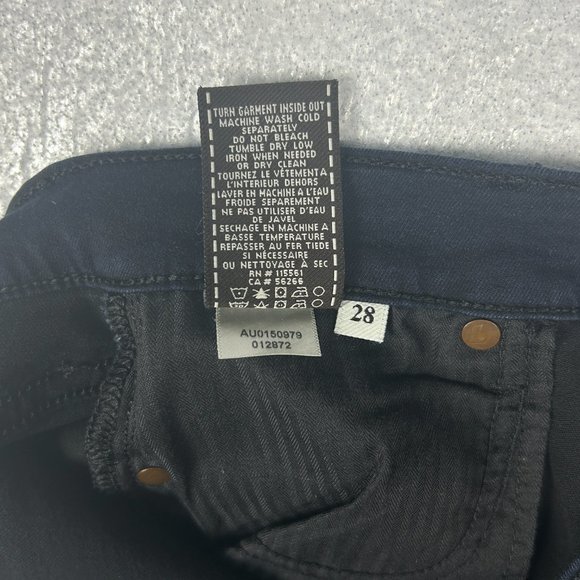 7 For All Mankind Jeans Womens 29x32* The Skinny Blue Animal Print Stretch - Picture 14 of 14